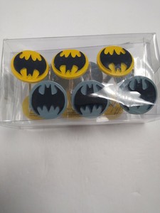 New Dc Comics Batman Logo Shower Curtain Rings Hooks Set Ebay