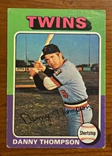 1975 Topps Mini Baseball DANNY THOMPSON #249 Twins 