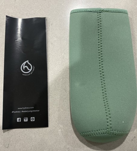 HYDRACY Fruit Infuser Water Bottle 32oz Insulating Sleeve New Lime Green - Picture 3 of 6