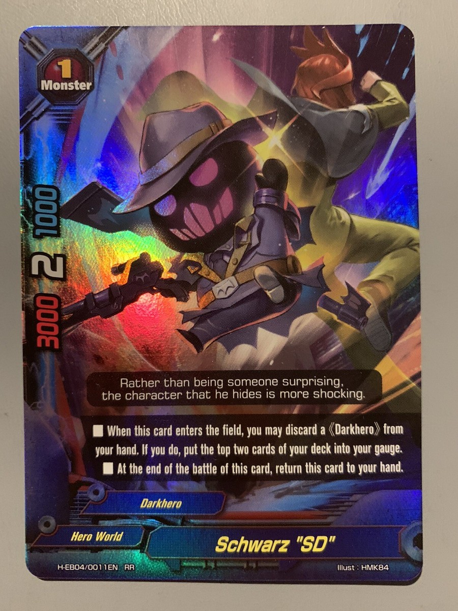 FUTURE CARD BUDDYFIGHT SCHWARZ &ldquo;SD&rdquo; (HERO WORLD DARKHERO) H-EB04 