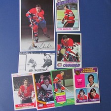 PETER PETE MAHOVLICH  (11 DIFF)  POSTCARD  TOPPS  OPC  1973  to  1977  CANADIENS
