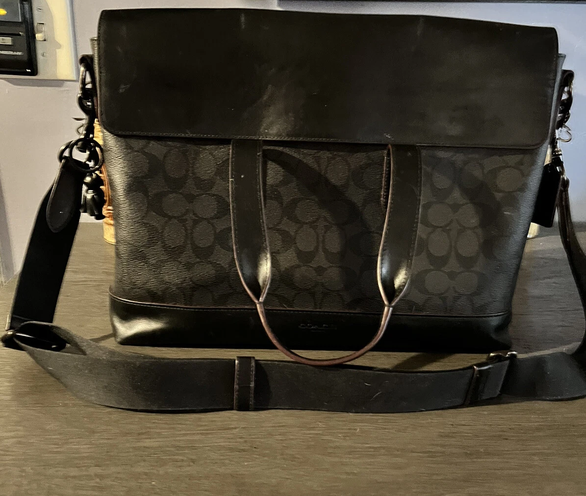 Men's coach shoulder bag store