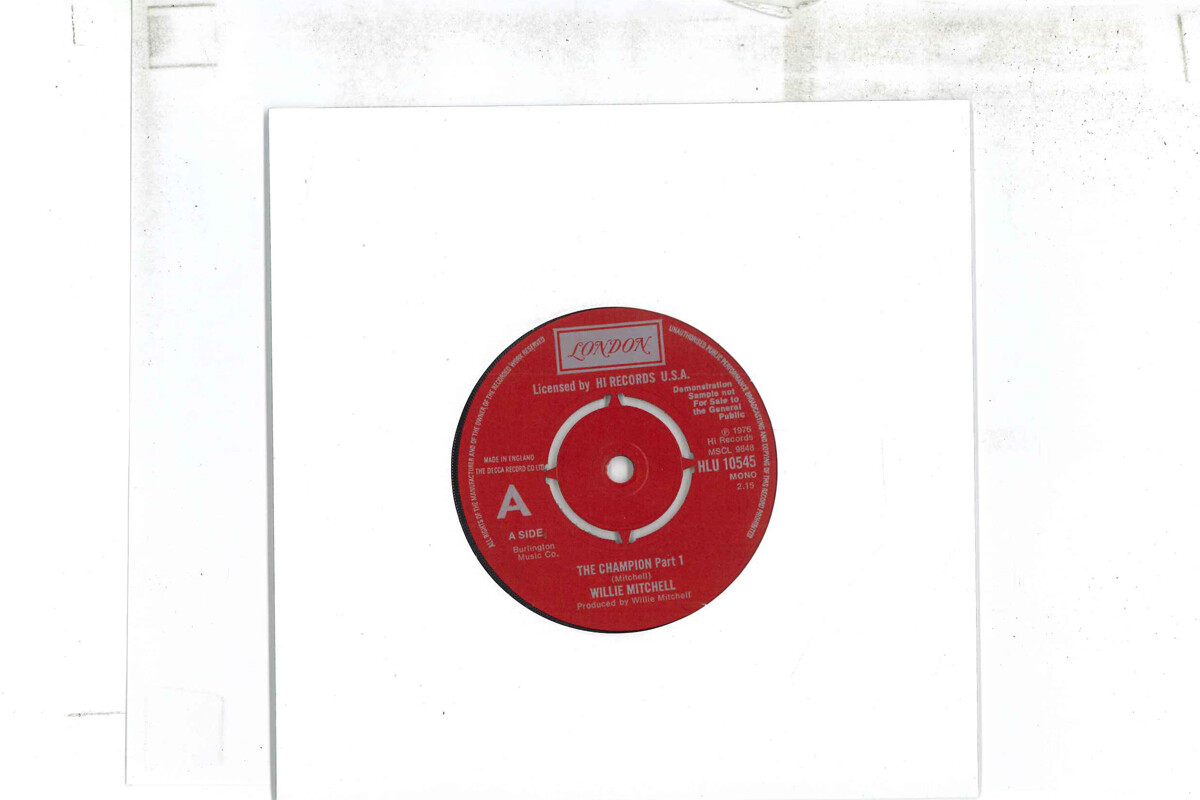 英7” Willie Mitchell Champion HLU10545PROMO LONDON プロモ /00080 7