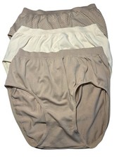 Bali Comfort Revolution 3 Briefs Womens 6/7 Soft Seamless Microfiber Flex Fabric