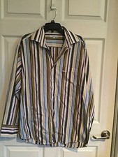 EUC Alex Cannon Men's Large Button Down Shirt Multi-Color Long Sleeve