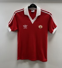Manchester United Home Football Shirt 1980/82 Adults Medium Adidas D48