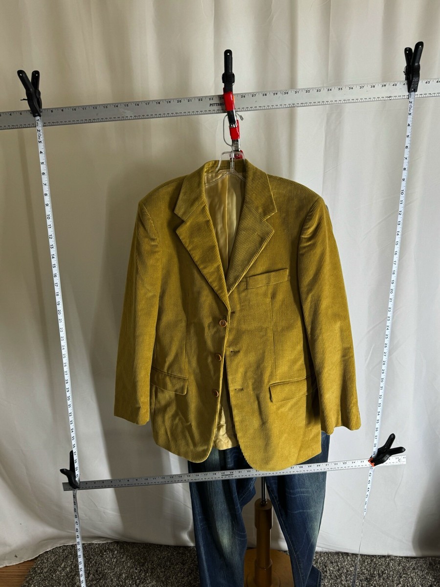 Flying Cross Made Italy Pure Cotton Cord Jacket Coat 38 US 48 EU 