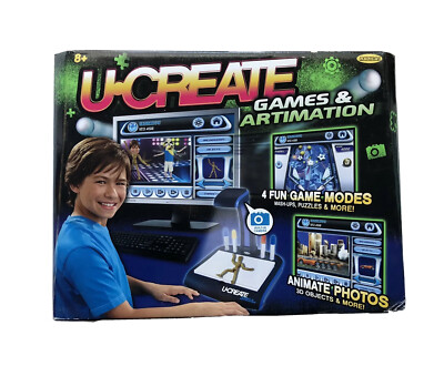 2009 Mattel U-CREATE GAMES & ARTIMATION MAC OR PC - Unopened
