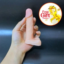 4 Inch Realistic-Small-Beginner-Penis-Anal-Dildo-Sex-Cock-Prostate-Butt Plug-Toy