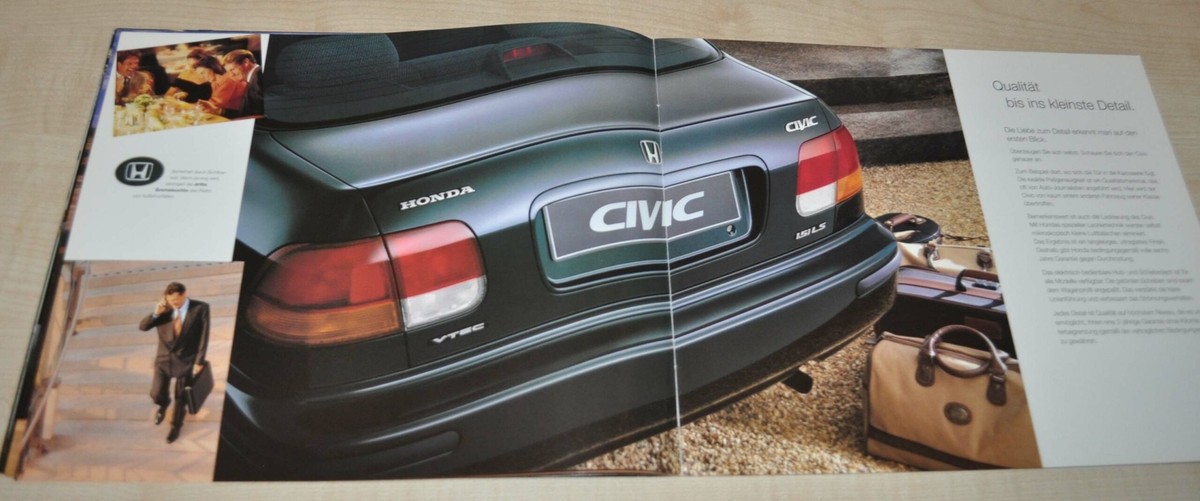 1996 1997 Honda Civic Limousine Brochure Prospekt DE | eBay