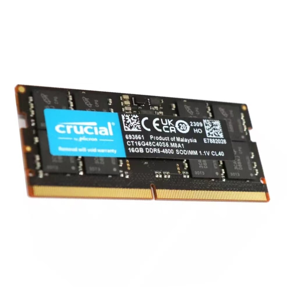 New Crucial 32GB (2X 16GB) DDR5 4800MHZ PC5-38400 SODIMM