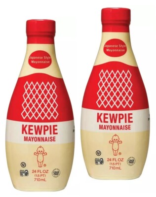 2-PACK Kewpie Japanese Style Mayonnaise RICH BOLD Gluten Free  24 Fl oz each