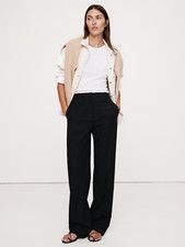 NEW Banana Republic 2P High-Rise Modern Straight Refined Pant 4 Petite 713498