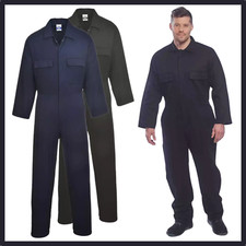 Genuine Portwest Cotton Coverall Overall Mechanic Boiler Suit Safety Workwear UK
