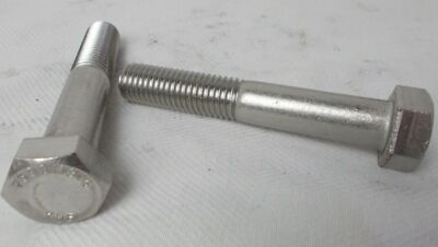 Hex Head Bolt 3/4'' - 10 x 4-1/2'' Long Grade 316 '' 2 Bolts ''  Stainless Steel