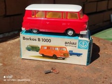 VINTAGE TOY BUS BARKAS VEB ANKER PIKO WIND UP GERMANY GDR DDR ORIGINAL BOX KEY
