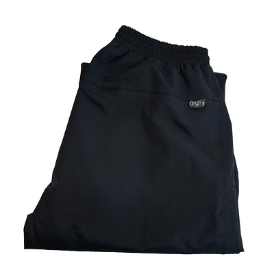 Didriksons Dry5 Regenhose Herren Große W30 L32 Schwarz Straight Windbreaker Y2K