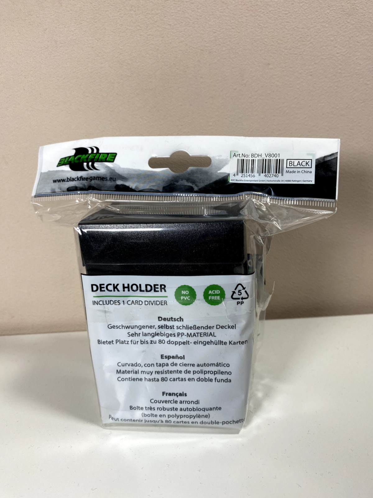 Thumbnail - Black Fire Deck Holder Schwarz - Ovp