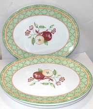 4 QUEEN'S CHINA COVENT GARDEN oval steak Plates 12"
