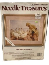 Needle Treasures Color Art Stitchery Kit Gregory  s Friends Geese NEW IN PACKAGE