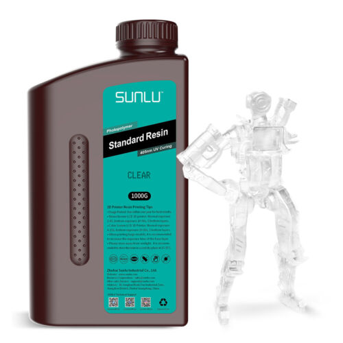 SUNLU ABS-Like / Standard / 14K / Zmywalny w wodzie / Prany w wodzie-ABS / PA-Like Żywica 1KG - Zdjęcie 31 z 129