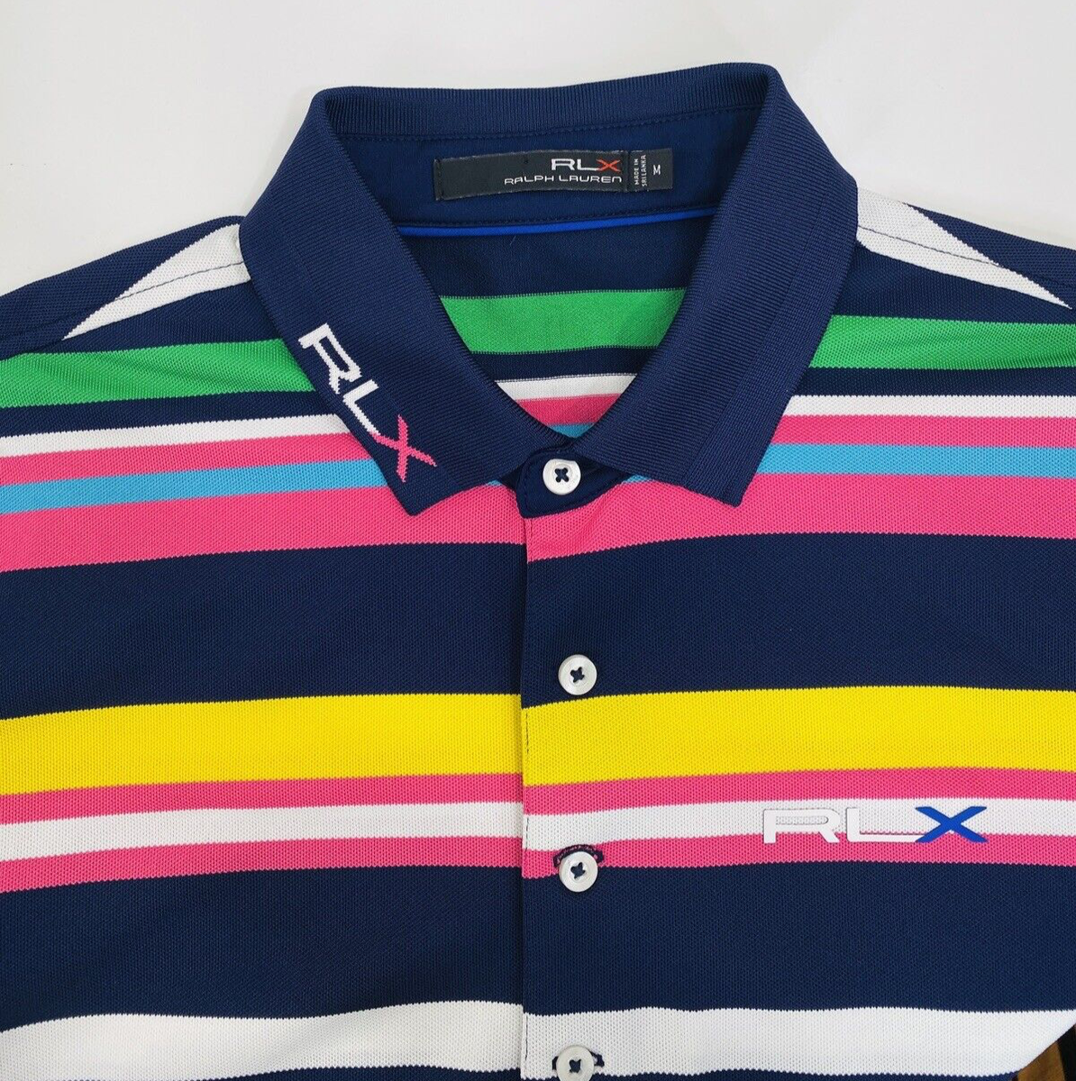 ラルフローレン RLX Ralph Lauren Shorts Mens 34 Blue Fish Print Golf Chino