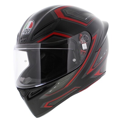 AGV K1-s ECE 22.06 Sling Matt Black Red Full Face Motorcycle Helmet, 2206 |  eBay