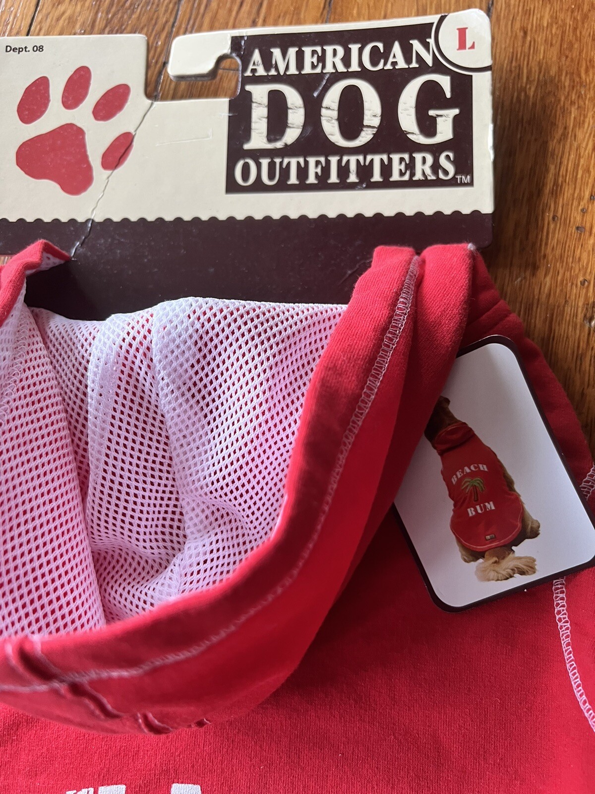 American DOG Outfitters Beach Bum L g Red Outfit/Coat/ Hoodie NWT eBay