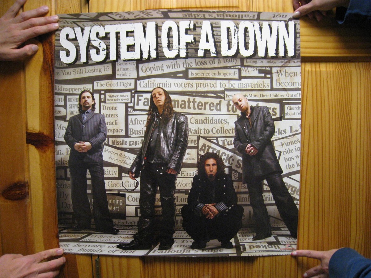 System Of A Down Poster Promo Group Shot | eBay