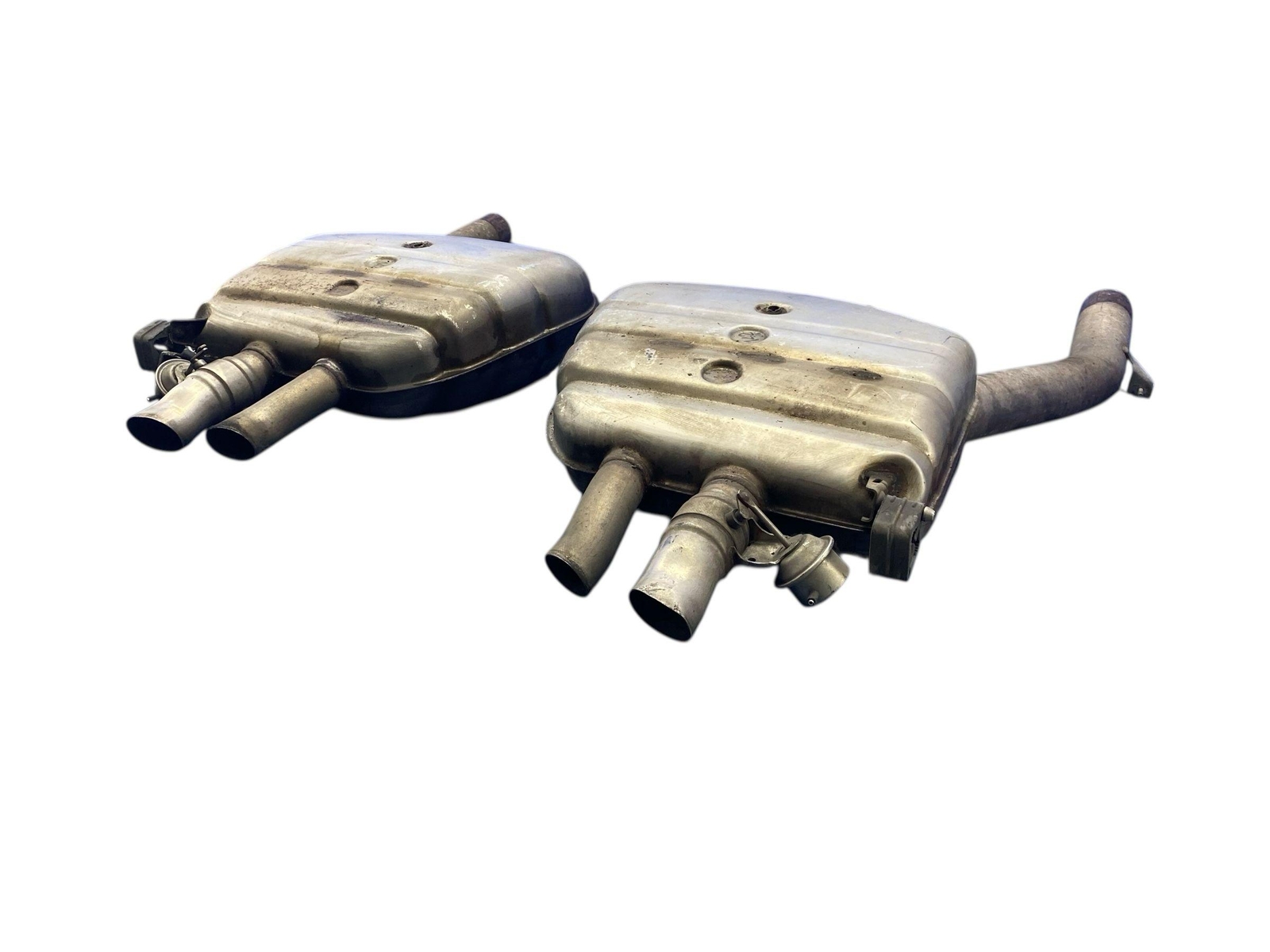 2009-2014 ROLLS ROYCE GHOST REAR LEFT RIGHT EXHAUST PIPE MUFFLER SET OEM