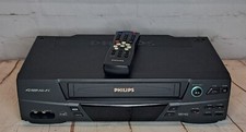 Philips VHS Video Cassette Player Recorder VR620CAT21 With Remote