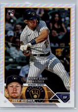 2023 Topps Update Rainbow Foil #US316 Joey Wiemer RC (slight corner ding)