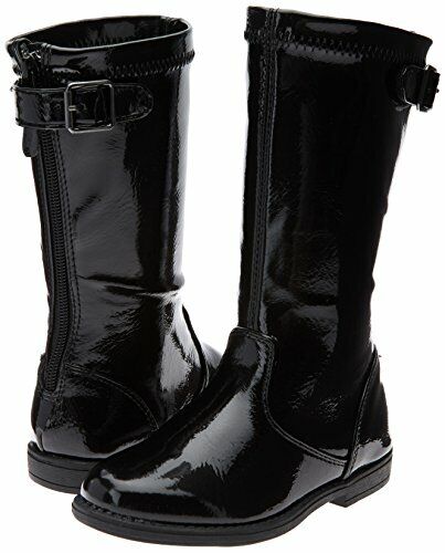 Boots Girls Black Patent Heart Treat Kenneth Cole NEW Little Girls Size 9 - Picture 1 of 6