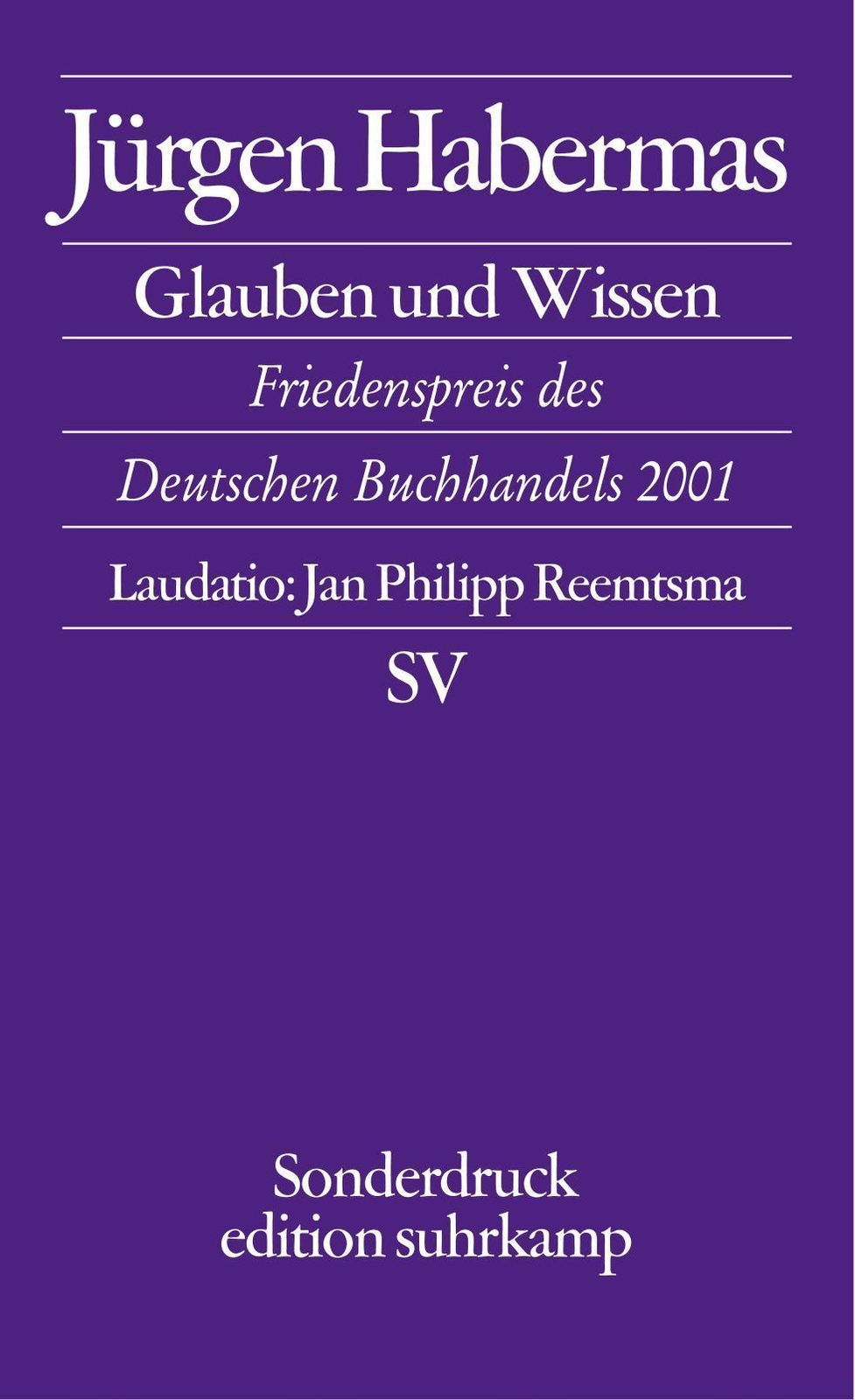 Thumbnail - Glaube Und Wissen, Jürgen Habermas