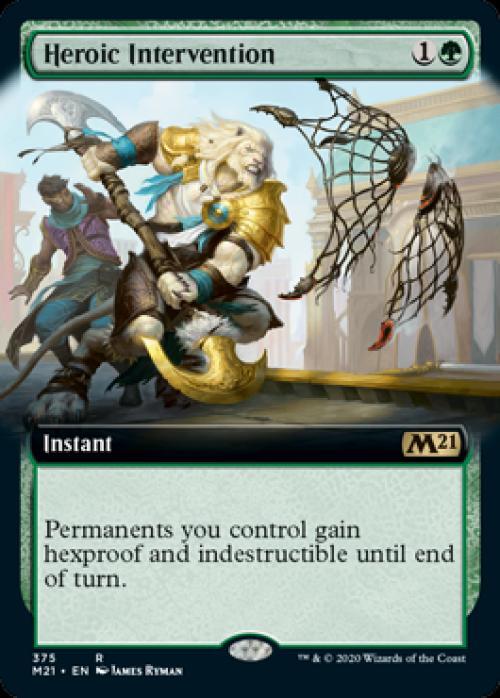 Heroic Intervention (Extended Art) -Foil Light Play English MTG