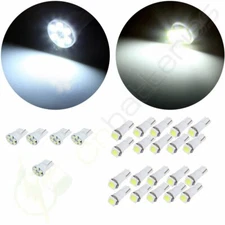 25Pack Light bulbs White Kit Dashboard Instrument Panel Cluster Lamps T5 & T10