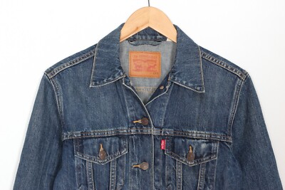 LEVI'S Ex-Boyfriend Trucker Denim Jacket Women Size XXS MJ5333 | eBay