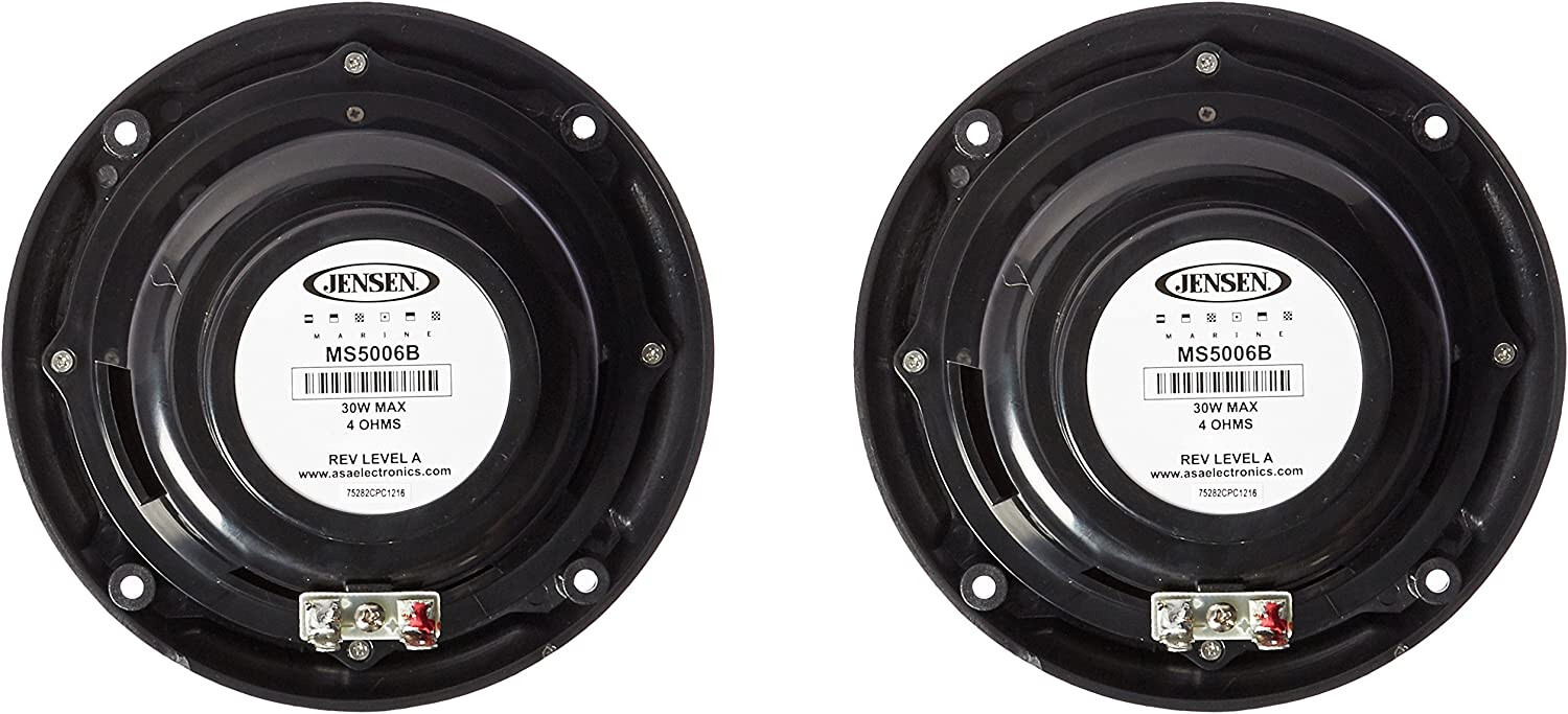 Jensen MS5006BR Pair of 2x MS5006B 5.25" Dual Cone Waterproof RV Marine