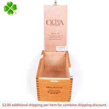 Oliva Torpedo Serie G Aged Cameroon Empty Wood Cigar Box 7.25" x 4.25" x 4"