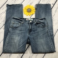 Levi's Boys 505 Straight Leg Jeans Size 14 100 Cotton Blue Denim is352