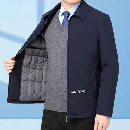 RETROFÊTE Piumino uomo cotone abito blazer casual business cappotto classico invernale giacca retrò