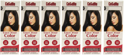 CoSaMo Hair Color #783 Black - Compares to Clairol Loving Care #83 (Pack of 6)