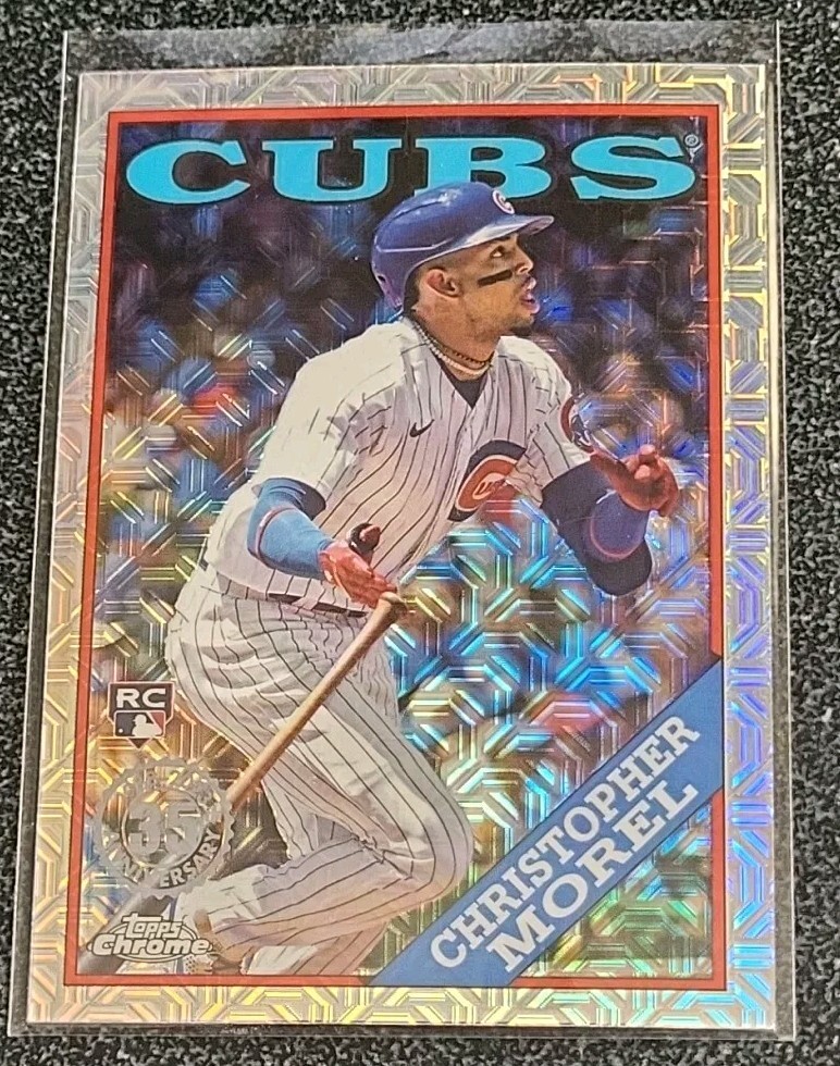 CHRISTOPHER MOREL 2023 TOPPS SERIES 1 '88 TOPPS SILVER PACK CHROME #T88C-4 CUBS