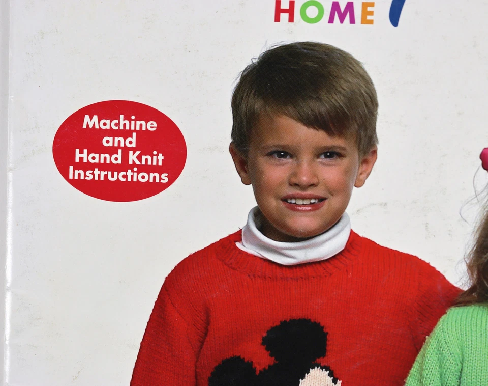 Disney Mickey Minnie Suéteres Tejidos Patrones Niños Adultos Mano y Máquina Instruir Foto 3 de 4