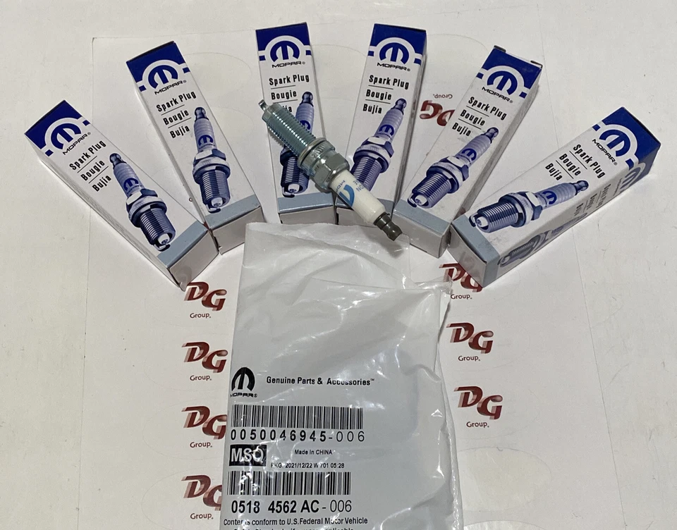 Jeep Dodge Ram Set of Spark Plugs & Intake Gaskets 5184562AC 2011-2017 Chrysler - Image 3 of 4