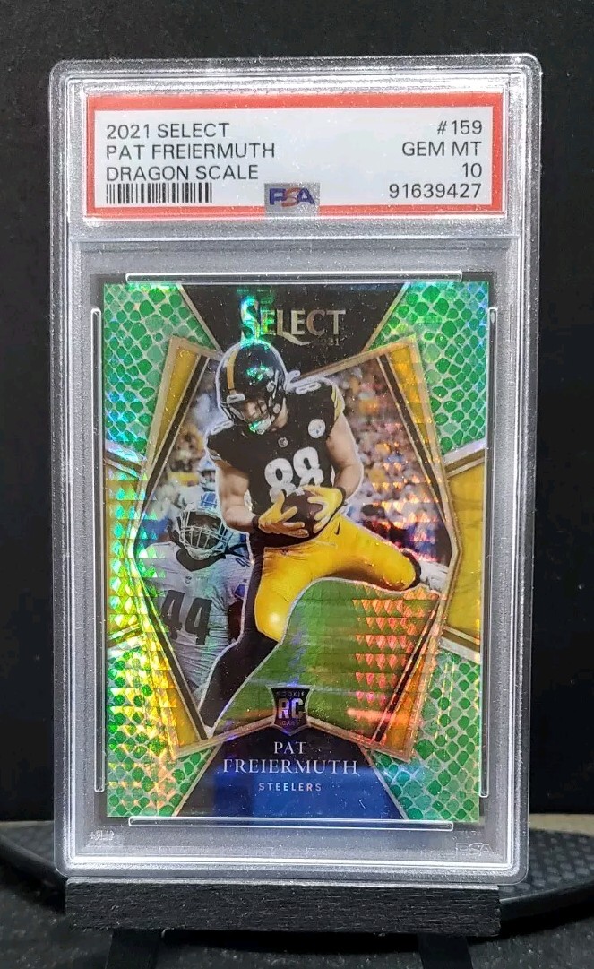 2021 Panini Select Premier Level Rookie Pat Freiermuth #159 Dragon Scale 74/89