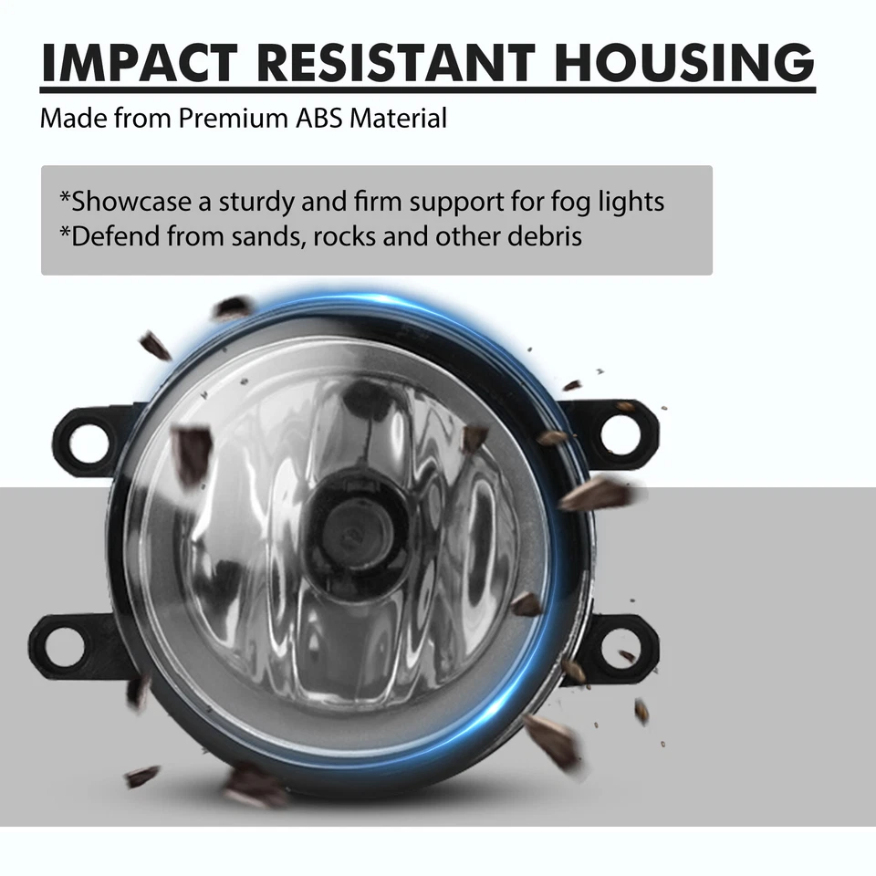 Juego completo de luces antiniebla para parachoques Toyota Yaris Hatchback 2009-2011 Foto 4 de 4