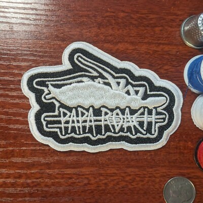 Papa Roach Band Patch Rock Rap Alternative Metal  Embroidered Iron On 2.5x3.5''