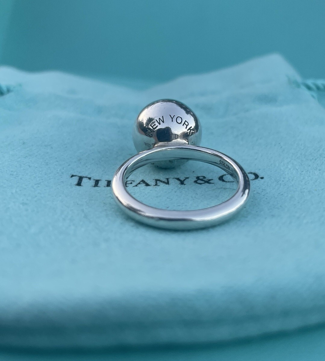 Tiffany & Co. Sterling Silver 925 12mm City HardWear Bead