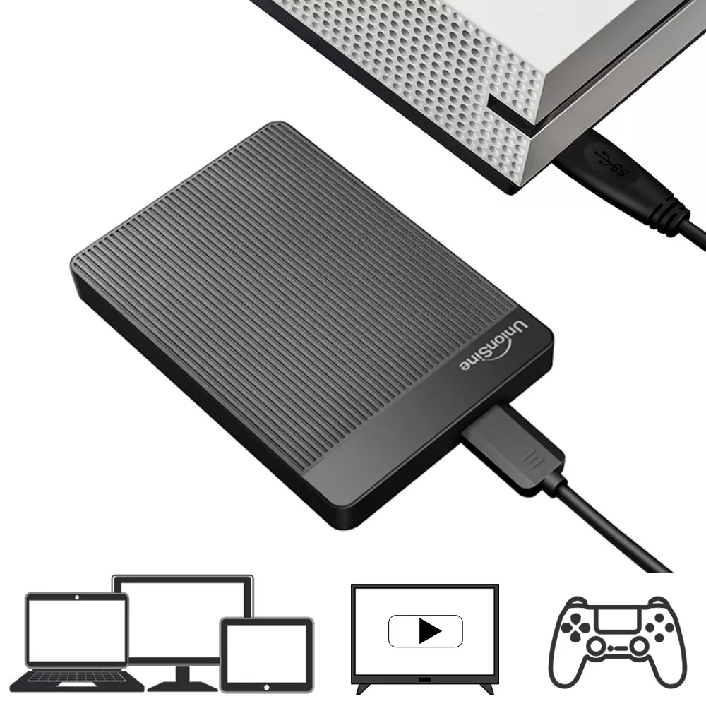 EXTERNAL HARD DRIVE Xbox PS4 PS5 1TB 2TB USB 3.0 PC Laptop Extended Gaming  HDD